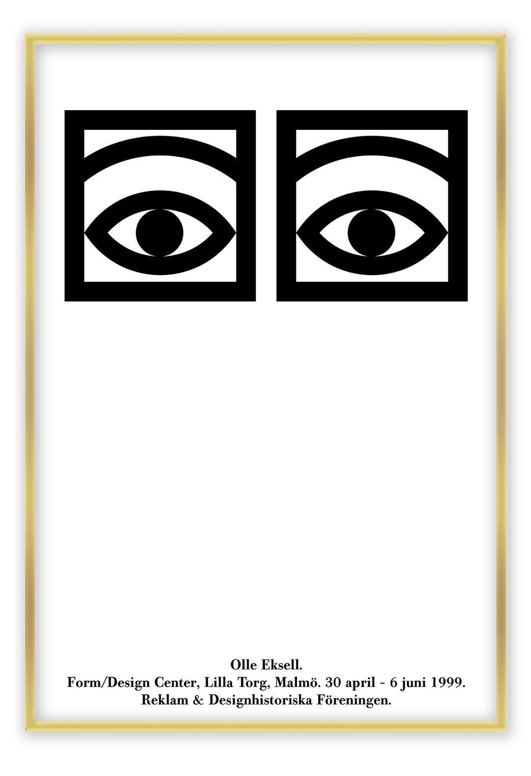 Canvas Print Small		50x70cm / Gold Cacao Eyes Cacao Eyes Framed Print Brand