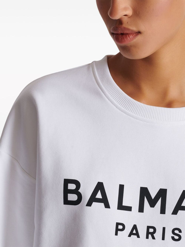 Balmain Cotton Logo Sweater