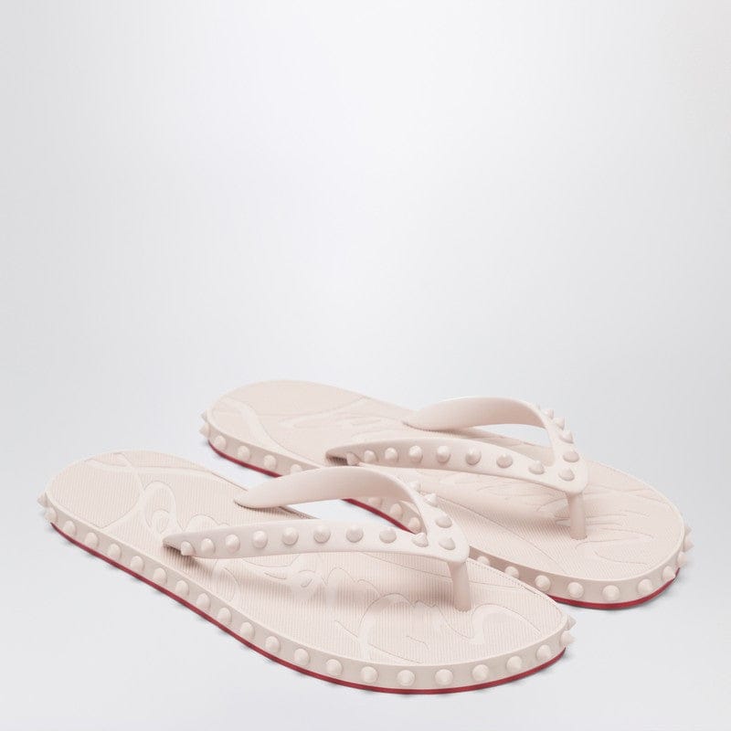 Shoes Christian Louboutin - Super Loubi Flip-Flops milk coloured - 39 IT Brand