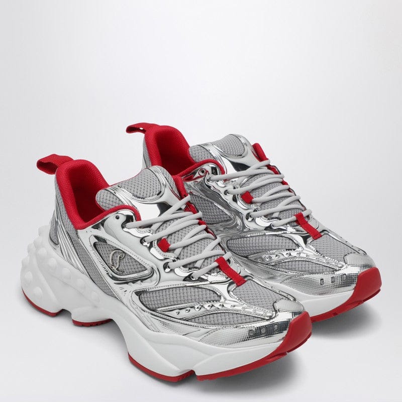 Shoes Christian Louboutin - So Flo running sneaker Silver/Red - 43 IT Brand
