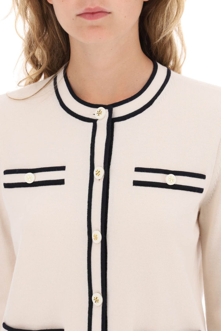 Tory Burch Kendra Merino Wool Cardigan