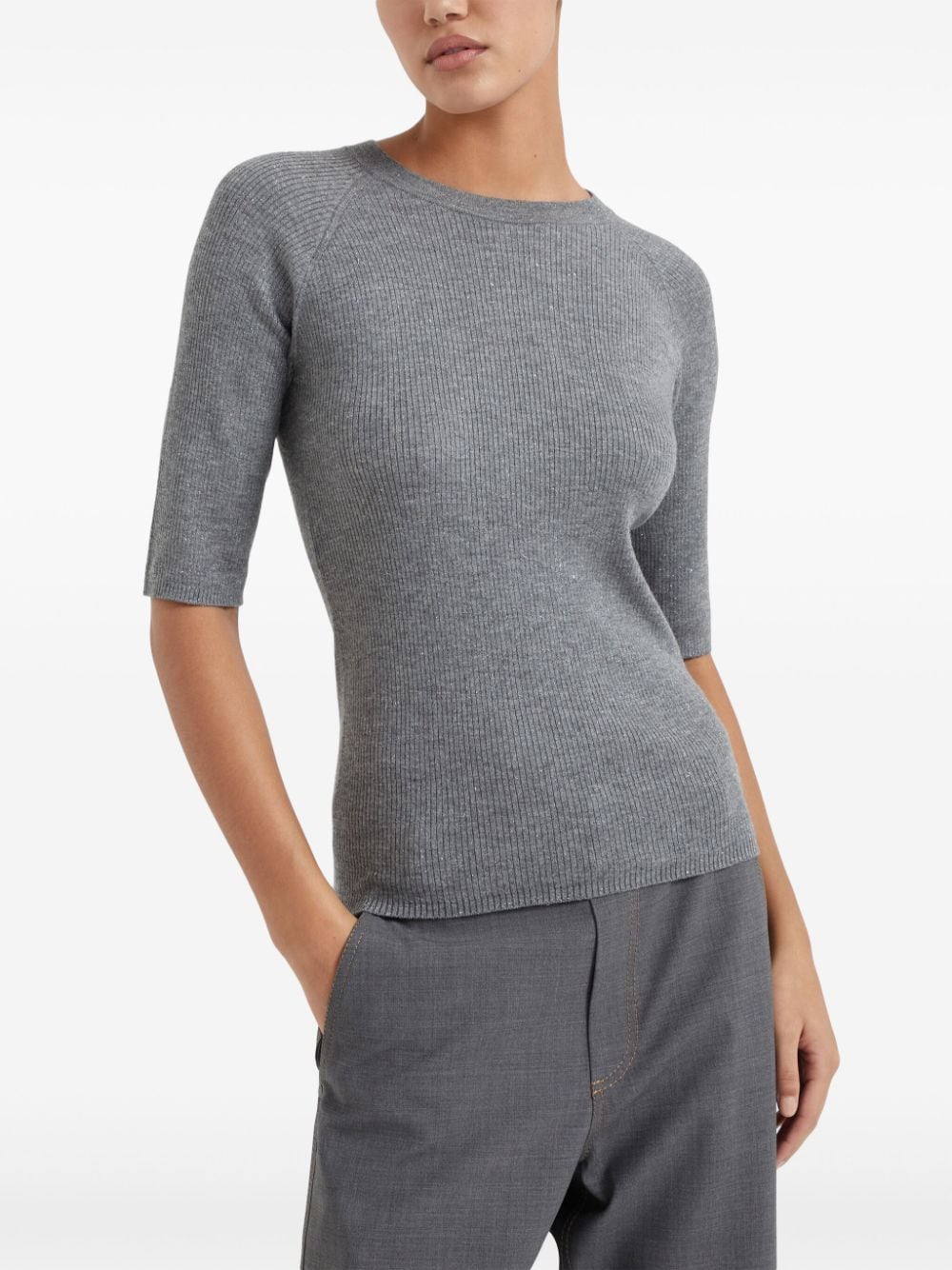 Brunello Cucinelli Sweaters Grey