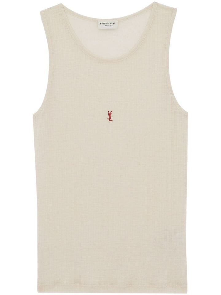 Saint Laurent Top Beige