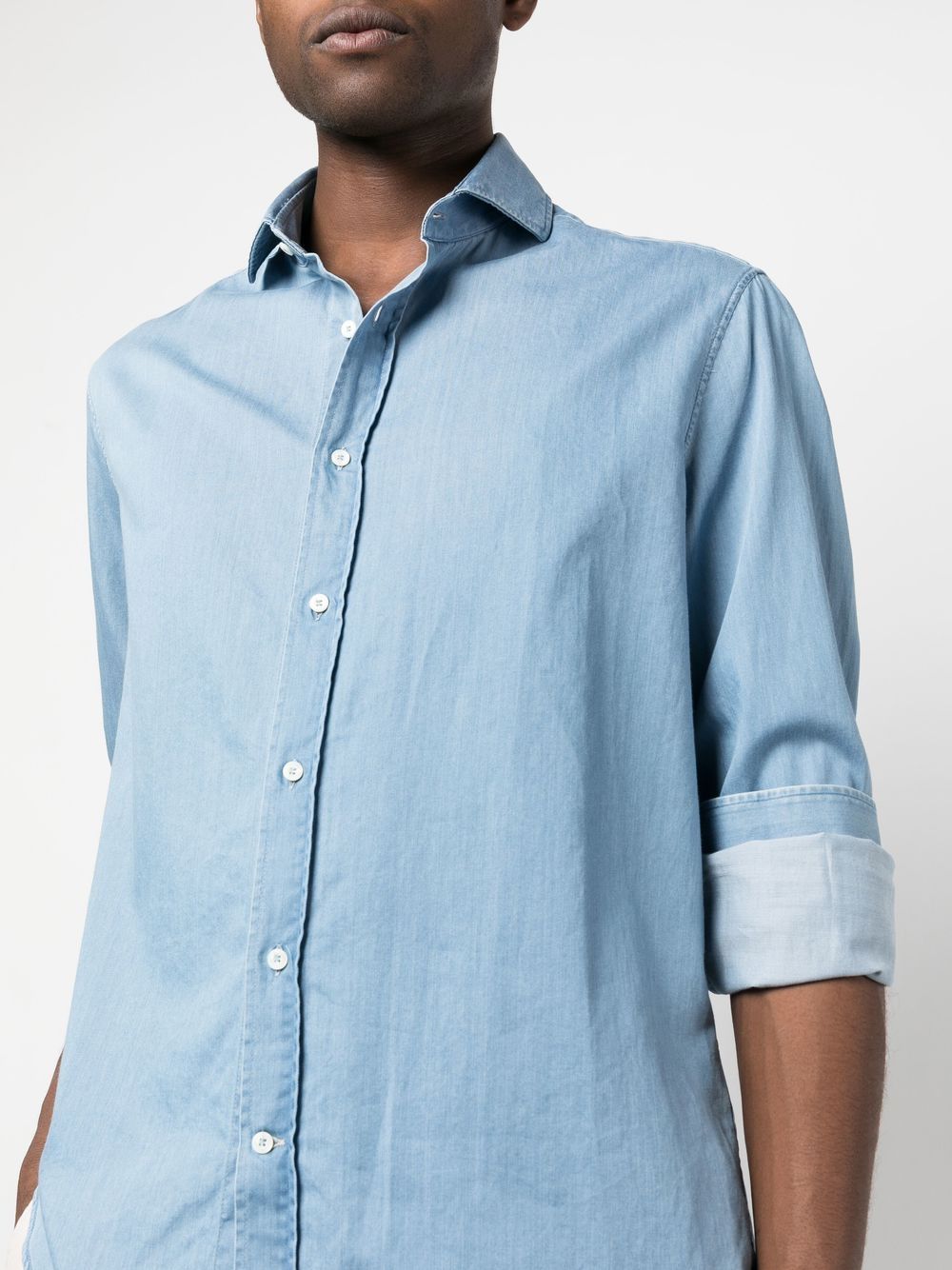 Brunello Cucinelli Shirts Clear Blue