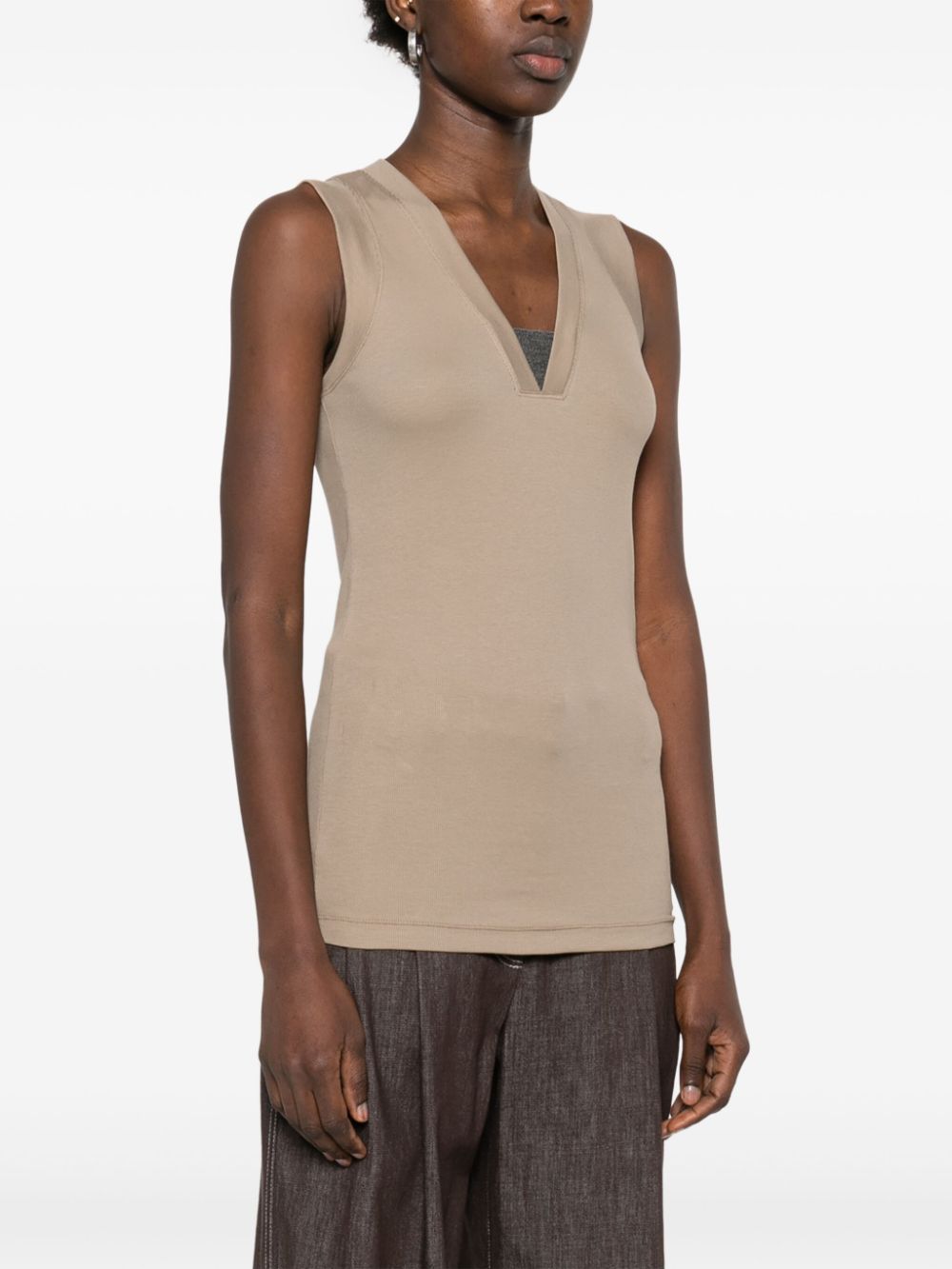 Brunello Cucinelli Top Beige