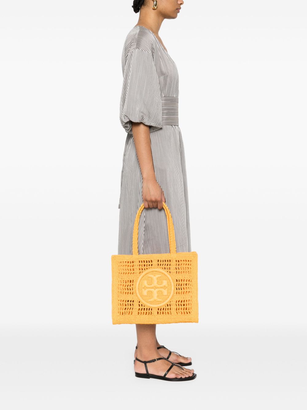 Tory Burch Ella Small Hand Worked Shopping Bag