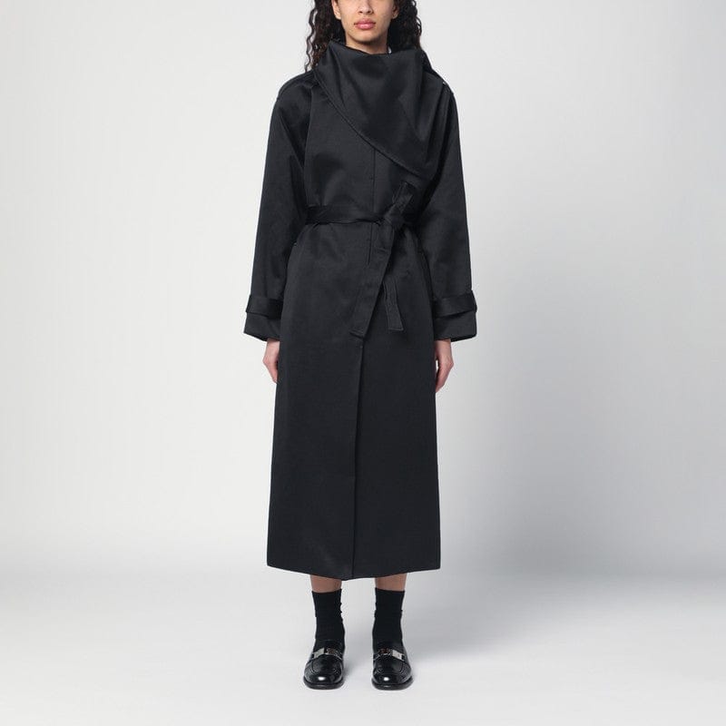 Coats & Jackets the garment - Black cotton-blend Kelly trench coat - 8 UK Brand