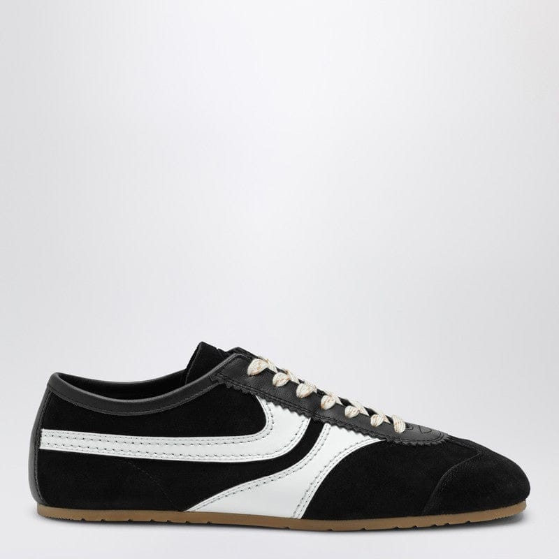 Shoes Dries Van Noten - Black/white leather and suede sneakers - 44 IT Brand
