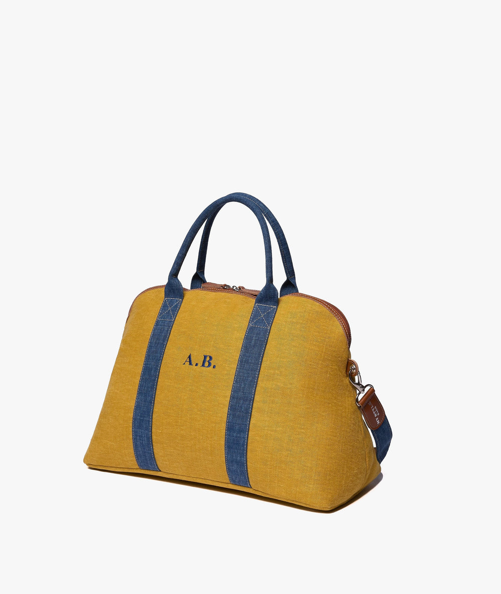 Duffel Bag My Style Bags London Procida Travel Duffle Bag in Ochre/Denim Brand