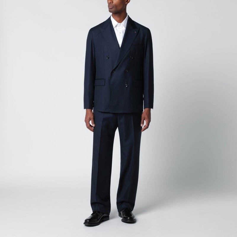Suits Tagliatore - Blue wool double-breasted suit - 50 IT Brand