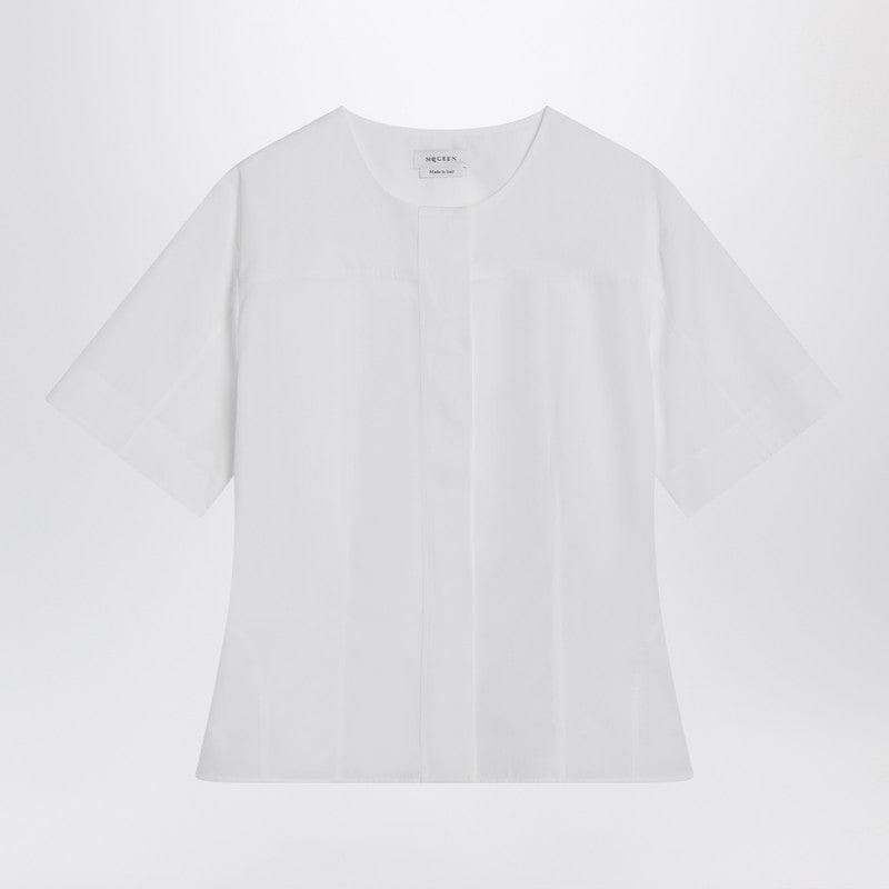 Shirts & Tops Alexander McQueen - White corset shirt in poplin - 44 IT Brand
