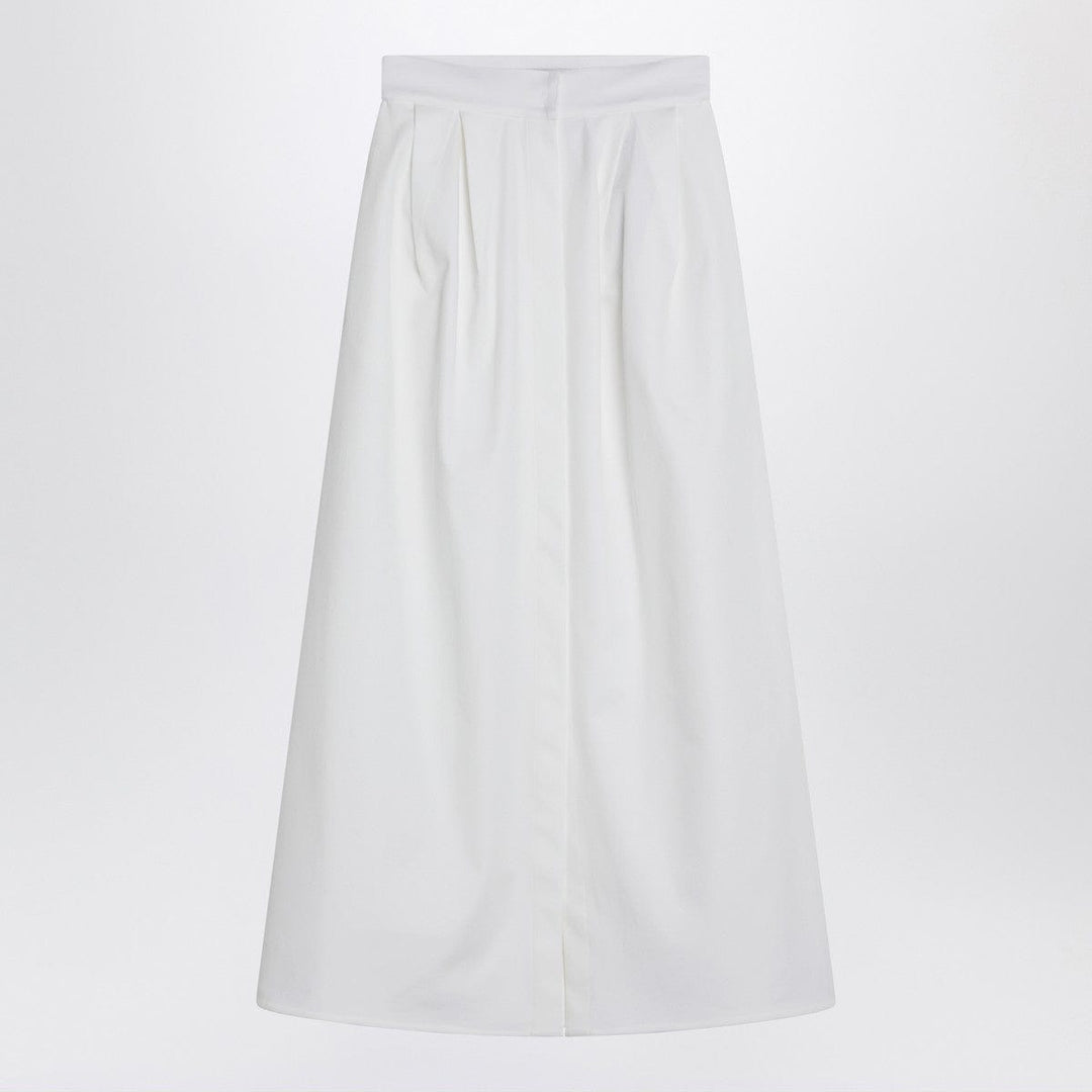 Skirts 44 Max Mara Wide white gabardine skirt Brand