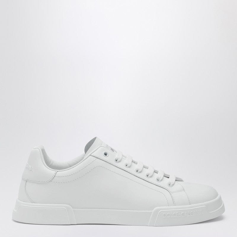 Shoes Dolce&Gabbana - White Portofino sneakers in leather - 45 IT Brand
