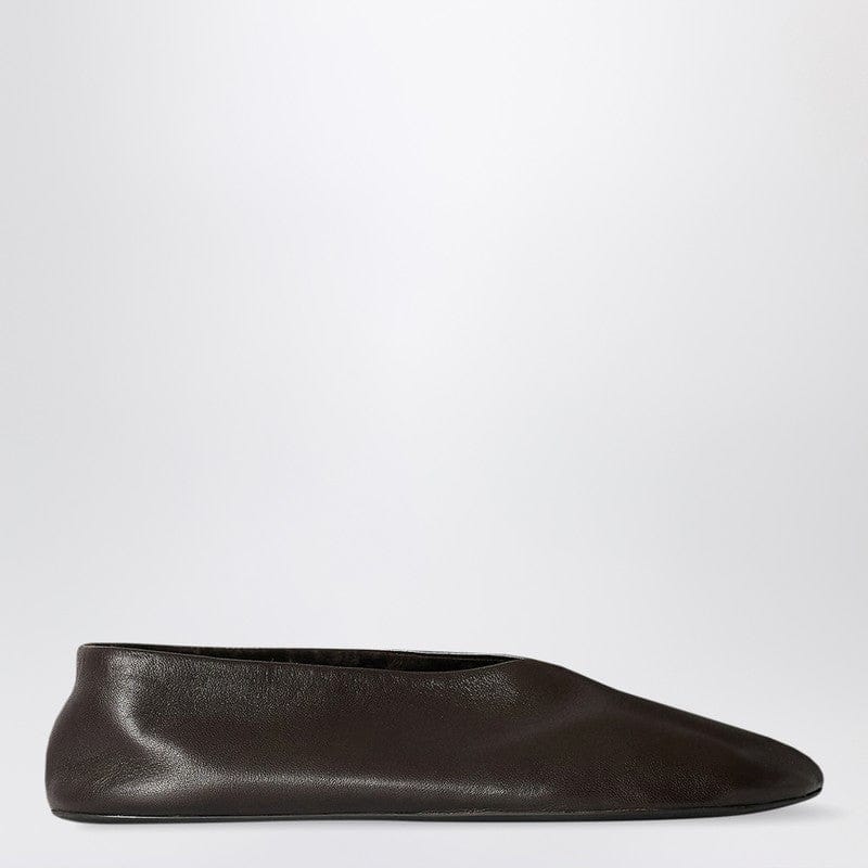 Shoes The Row - Stella slippers brown in leather and shearling - 36 IT Brand