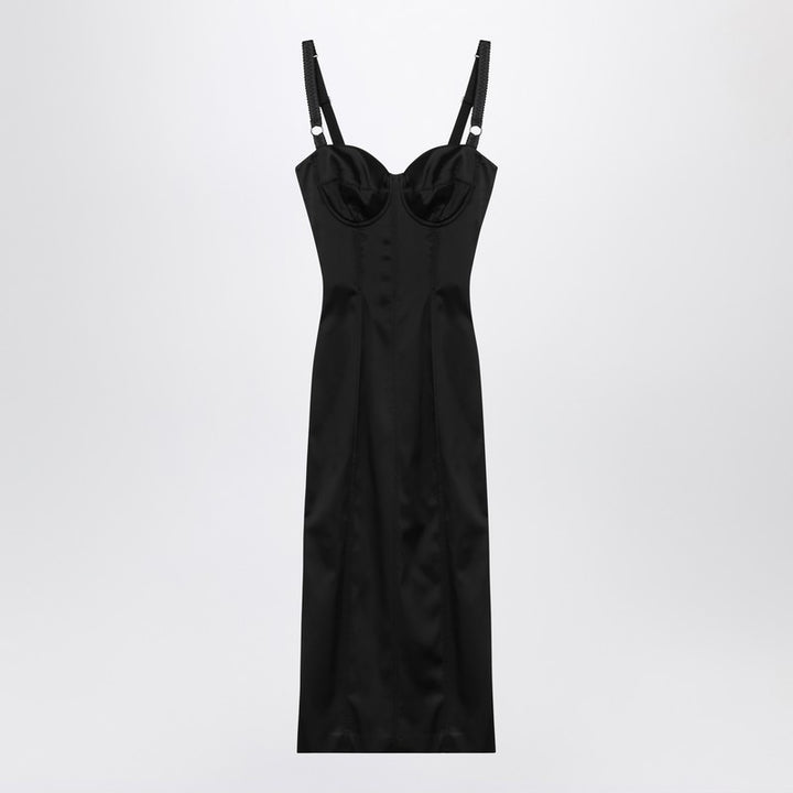 Dolce & Gabbana Dolce&Gabbana Black satin bustier dress
