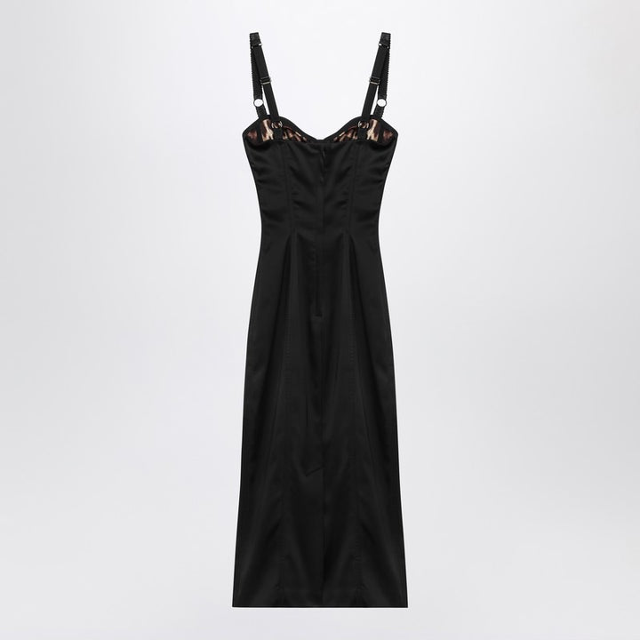 Dolce & Gabbana Dolce&Gabbana Black satin bustier dress
