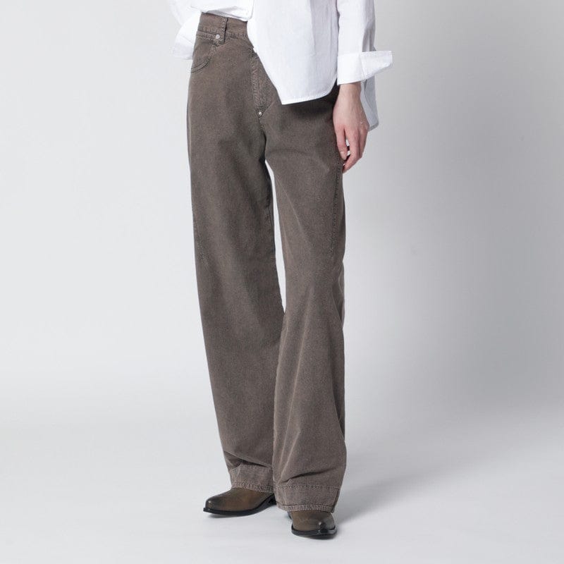 Pants 6397 - Washed olive green wide-leg jeans - 29 Brand