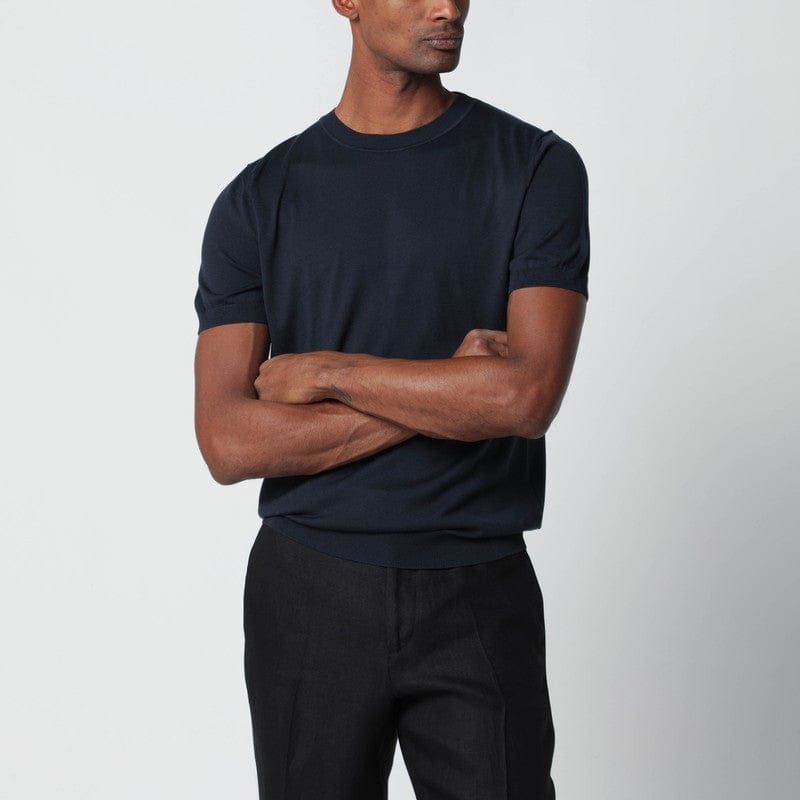 Shirts & Tops Lardini - Blue wool-blend knit - S Brand