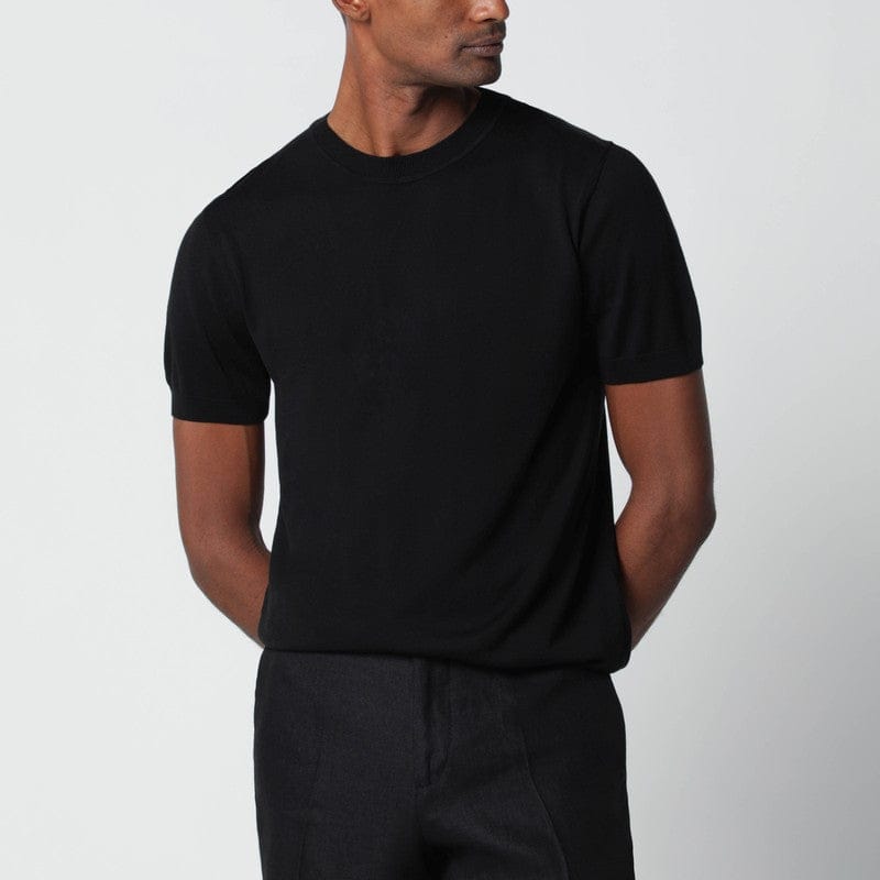 Shirts & Tops Lardini - Black wool-blend knit - L Brand