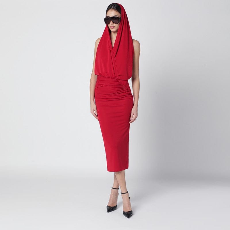 Dresses The Andamane - Red Annie hooded midi dress - 38 IT Brand