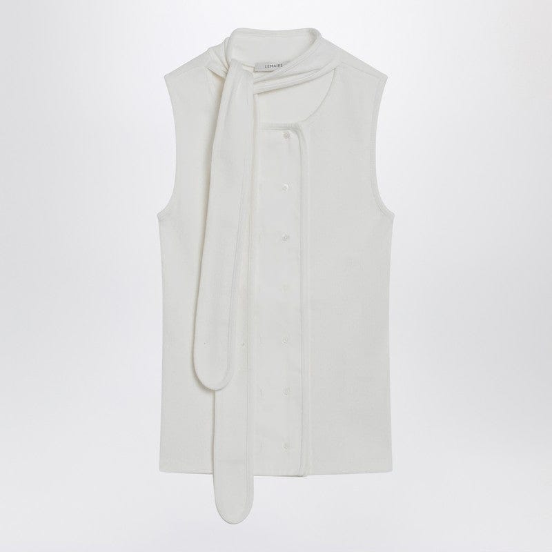 Shirts & Tops LEMAIRE - Milk-colored asymmetrical tank top with scarf - S Brand
