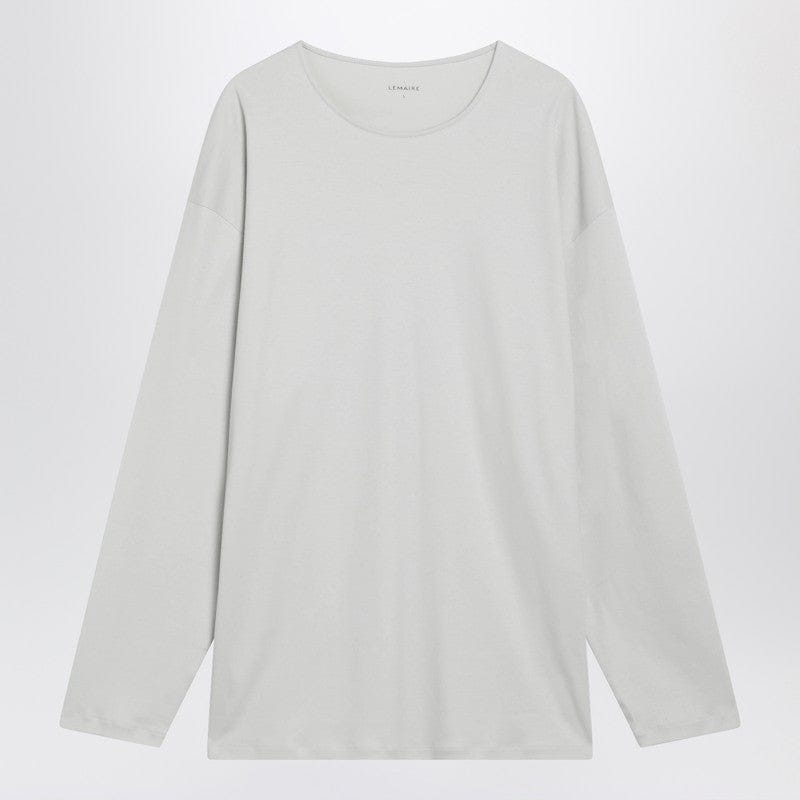 Shirts & Tops LEMAIRE - Chalk-colored cotton and silk interlock T-shirt - S Brand