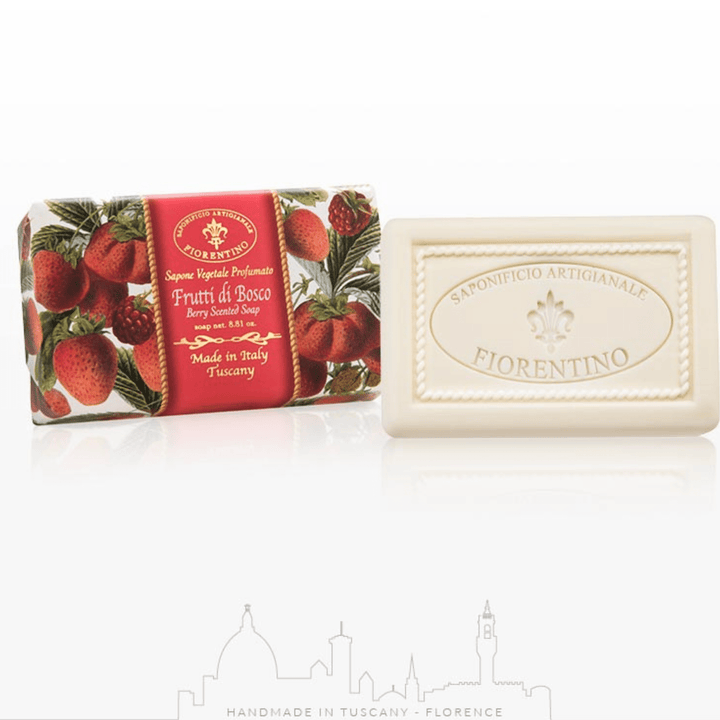 Saponificio Artigianale Fiorentino 250g Display of 6 Bar Soaps Saponificio Artigianale Fiorentino Berries Bar Soap 6x250g Brand