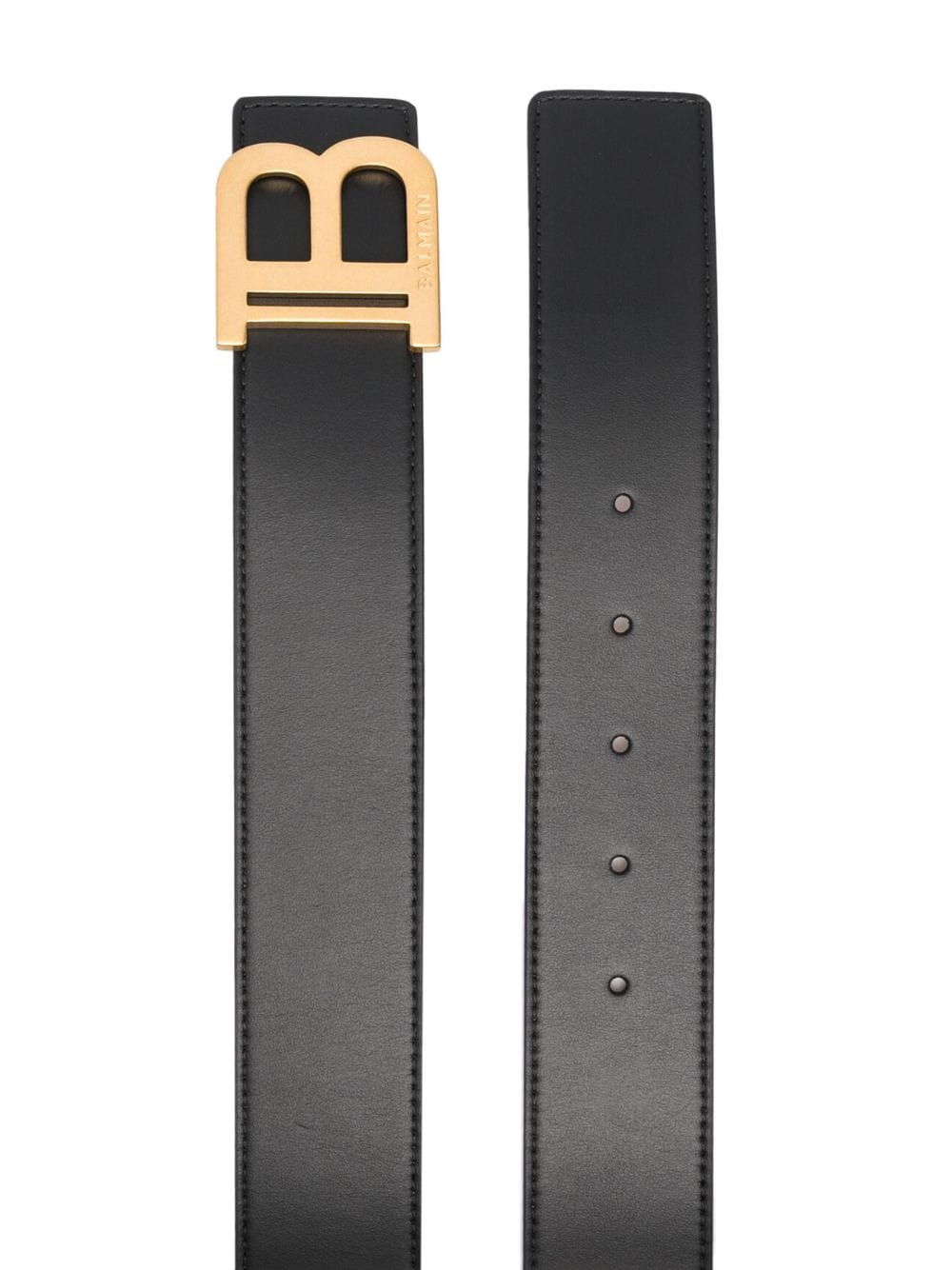 Balmain Belts 80 Balmain Belts Black Balmain Black calf leather accessory with gold-tone hardware and logo plaque. Brand