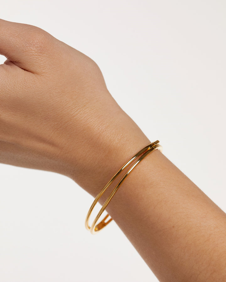 PDPaola Bracelet PDPaola Twister Gold Bangle Small Brand