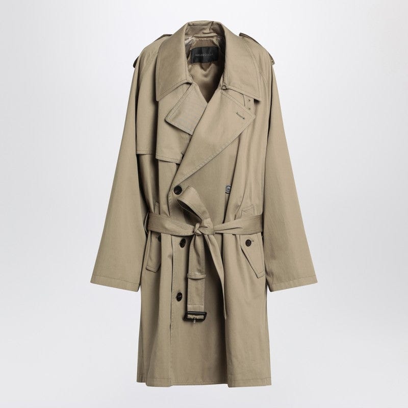 Balenciaga Coats 34 Balenciaga Beige double-breasted cotton trench coat Balenciaga Beige double-breasted cotton trench coat Brand