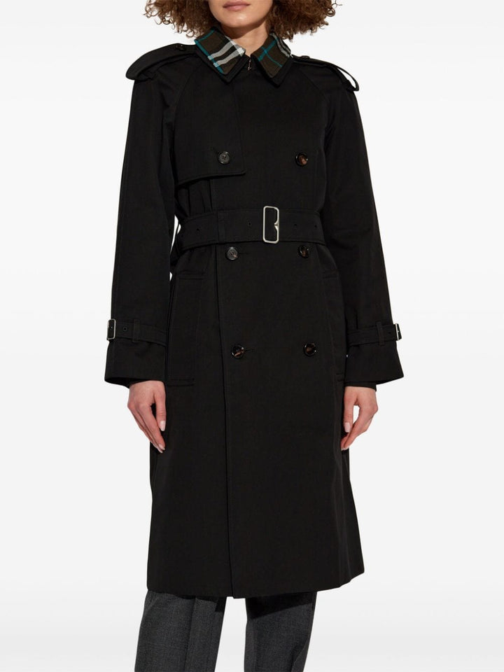 Burberry Coats Burberry Coats Black Black cotton coat with detachable collar and Vintage Check lining. Brand