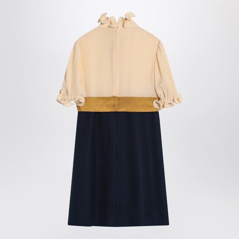 Valentino Dresses Valentino Mini Dress with Ruffles and Bow in Silk Valentino Mini Dress with Ruffles and Bow in Silk Brand