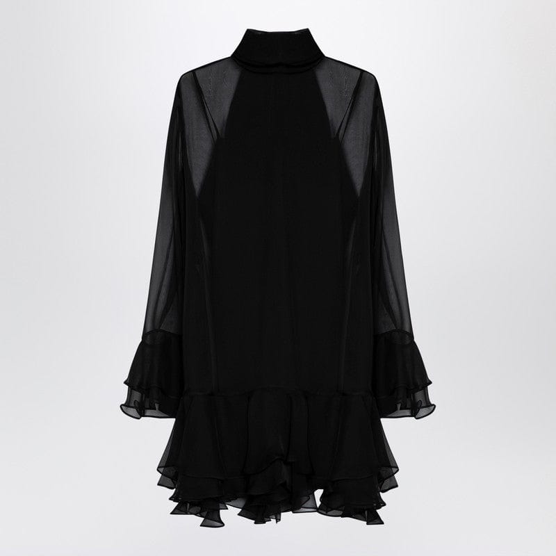 Valentino Dresses 40 Valentino Semi Transparent Black Silk Dress Valentino Semi Transparent Black Silk Dress Brand