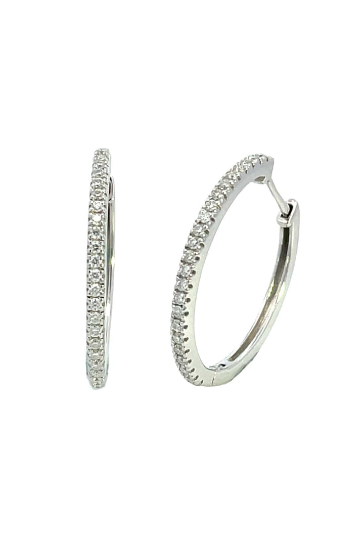 Georgini Earrings Georgini Gold Hoops 0.35tcw In 9ct White Gold Earrings Georgini Gold Hoops 0.35tcw In 9ct White Gold Earrings Brand