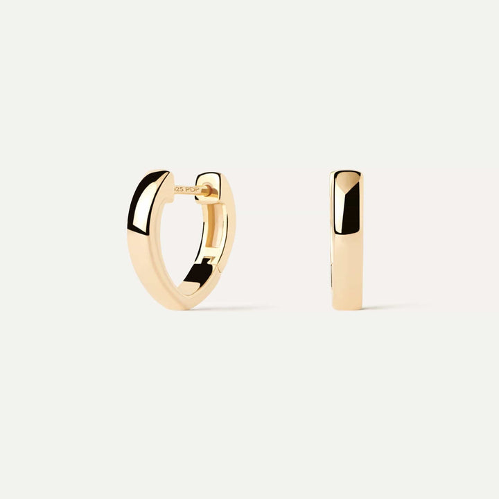 PDPaola Earrings PDPaola Duke Hoops 18k Gold Plated Earrings Brand