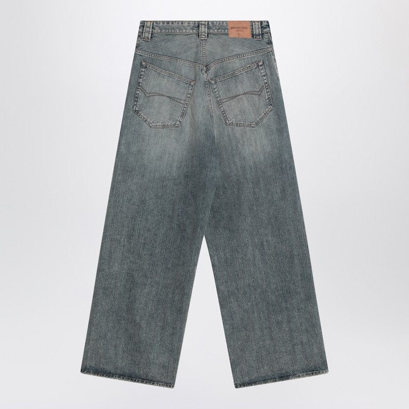 Balenciaga Jeans XS Balenciaga Light washed blue baggy jeans with logo Balenciaga Light washed blue baggy jeans with logo Brand