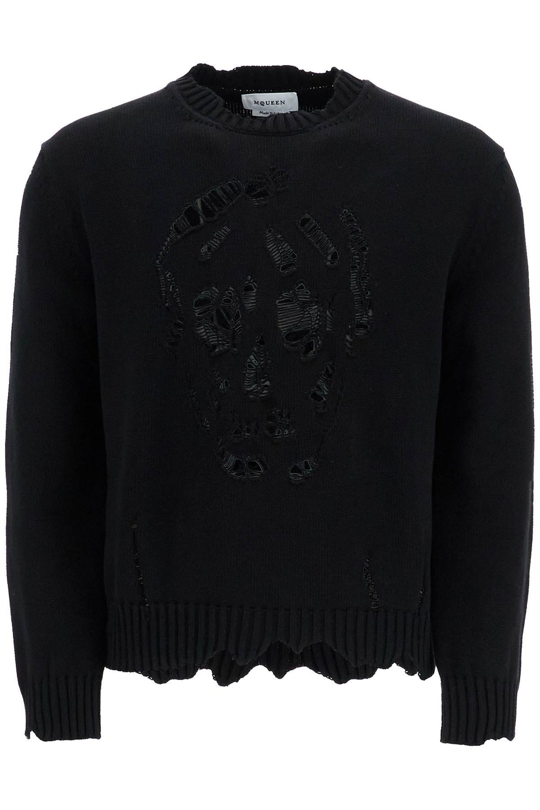 Alexander Mcqueen Knitwear l Alexander Mcqueen 'distressed skull print pul Alexander Mcqueen 'distressed skull print pul Brand