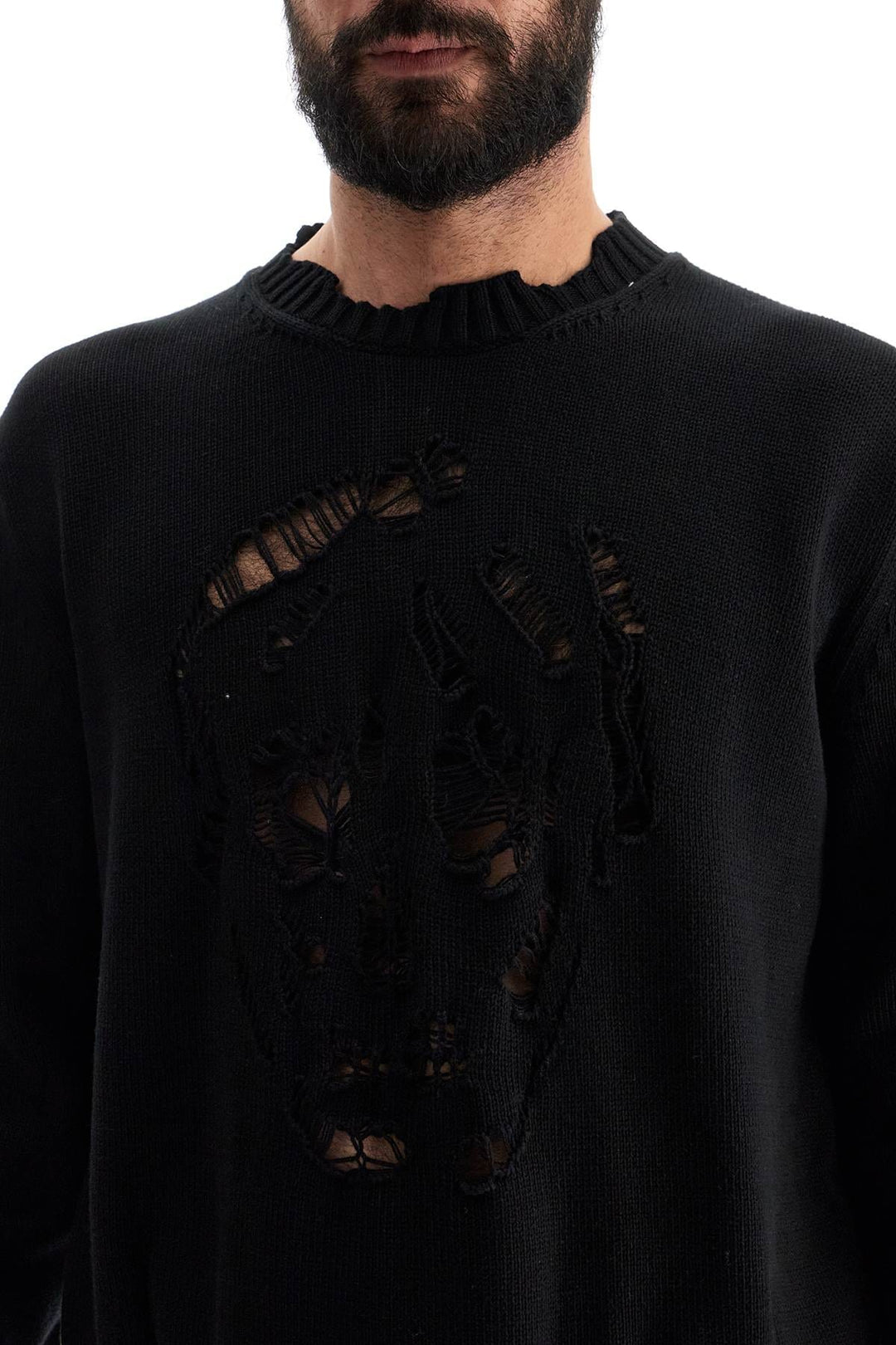 Alexander Mcqueen Knitwear l Alexander Mcqueen 'distressed skull print pul Alexander Mcqueen 'distressed skull print pul Brand