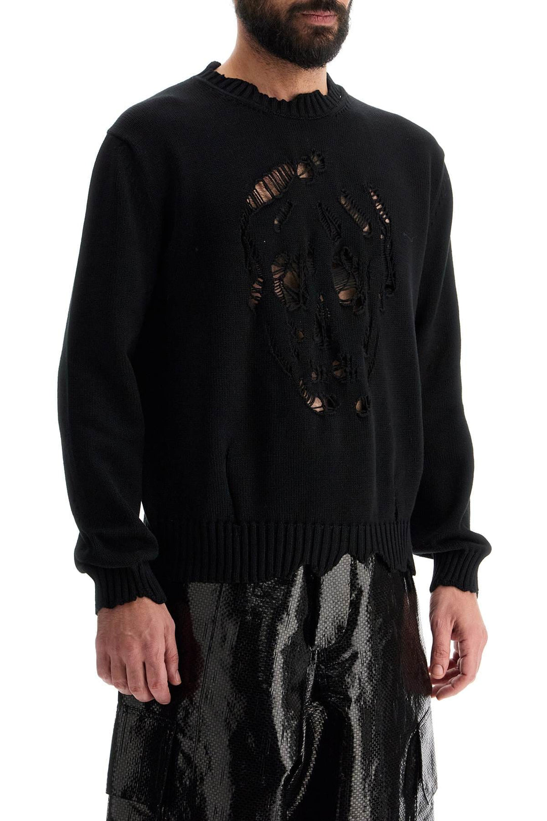 Alexander Mcqueen Knitwear l Alexander Mcqueen 'distressed skull print pul Alexander Mcqueen 'distressed skull print pul Brand