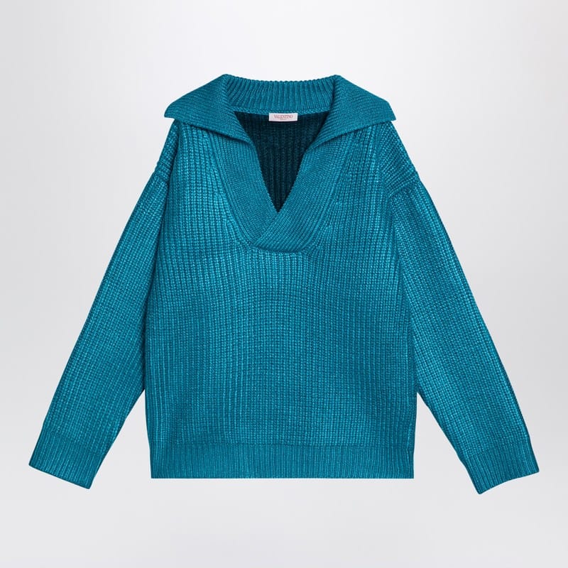 Valentino Knitwear Valentino Light blue jumper in silk blend Valentino Light blue jumper in silk blend Brand