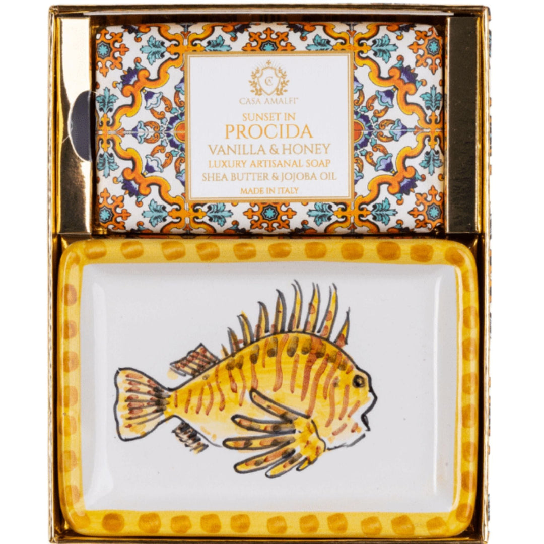 Casa Amalfi Maiolica Single Gift Box Casa Amalfi Sunset In Procida Single Gift Set Vanilla and Honey Casa Amalfi Sunset In Procida Single Gift Set Vanilla and Honey Brand