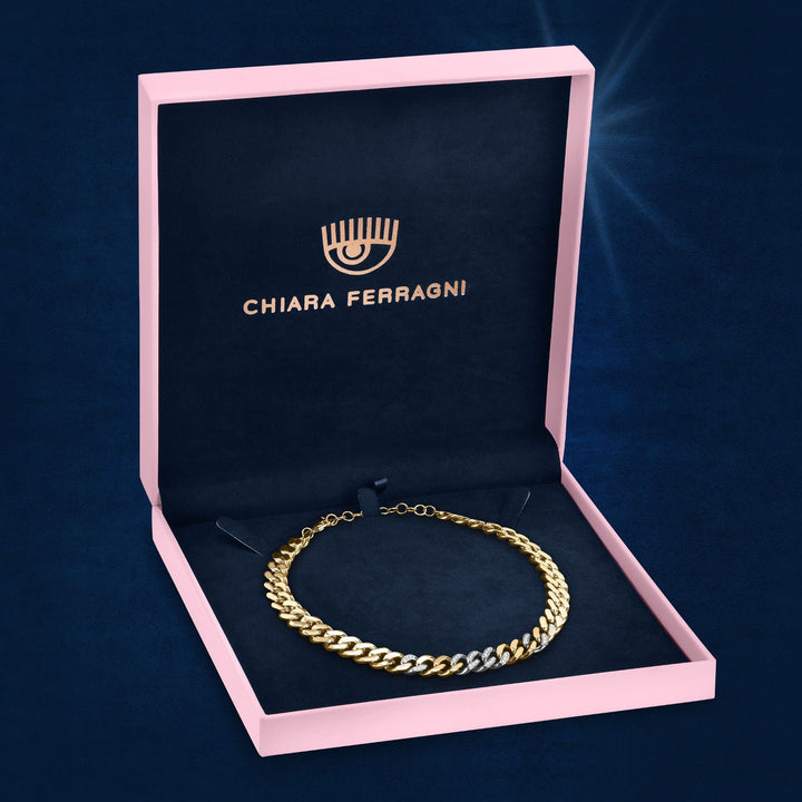 Chiara Ferragni Necklace Chiara Ferragni Chain Collection Full Pave Necklace Brand