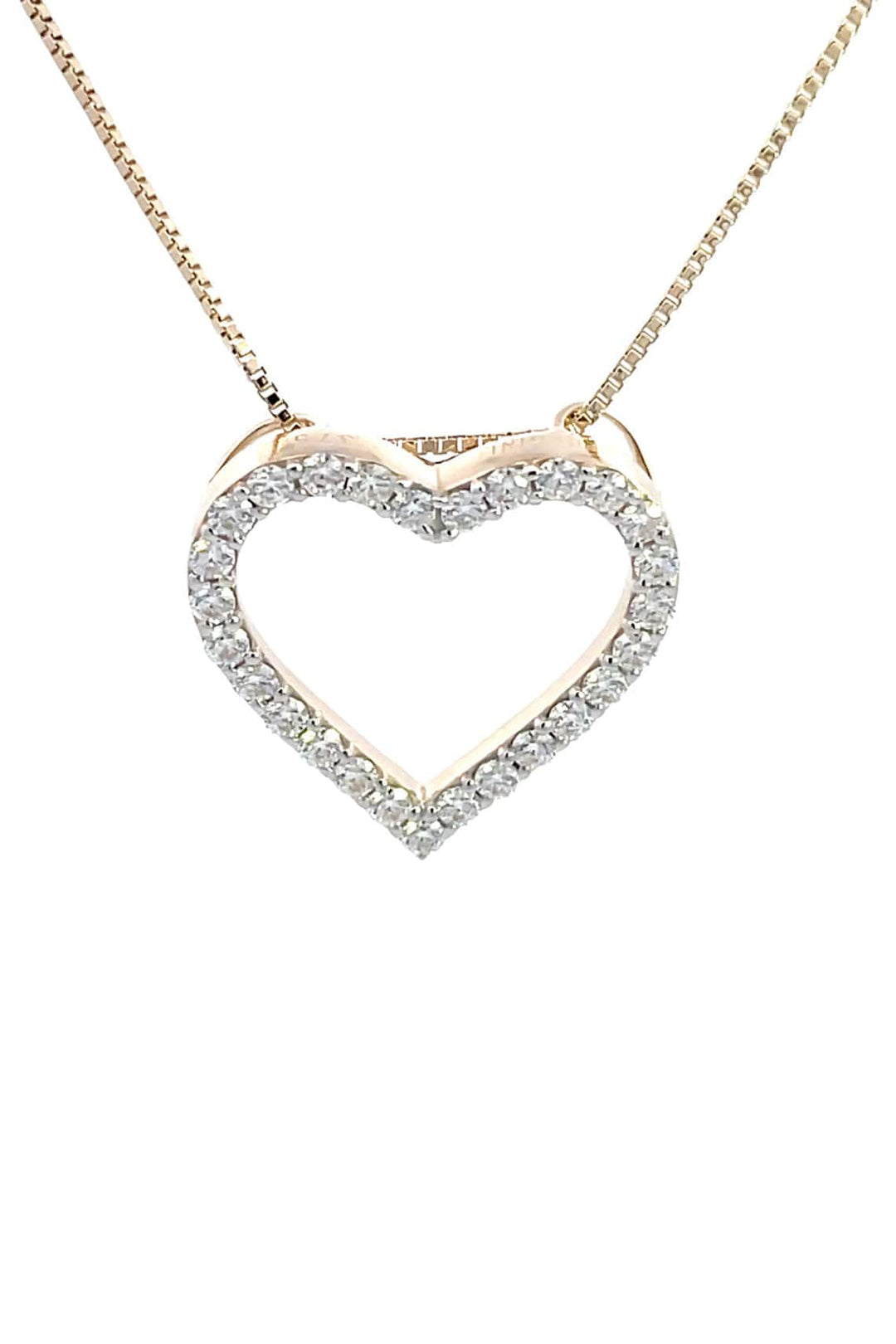 Georgini Necklace Georgini Gold Heart 0.5tcw In 9ct Yellow Gold Pendant Georgini Gold Heart 0.5tcw In 9ct Yellow Gold Pendant Brand