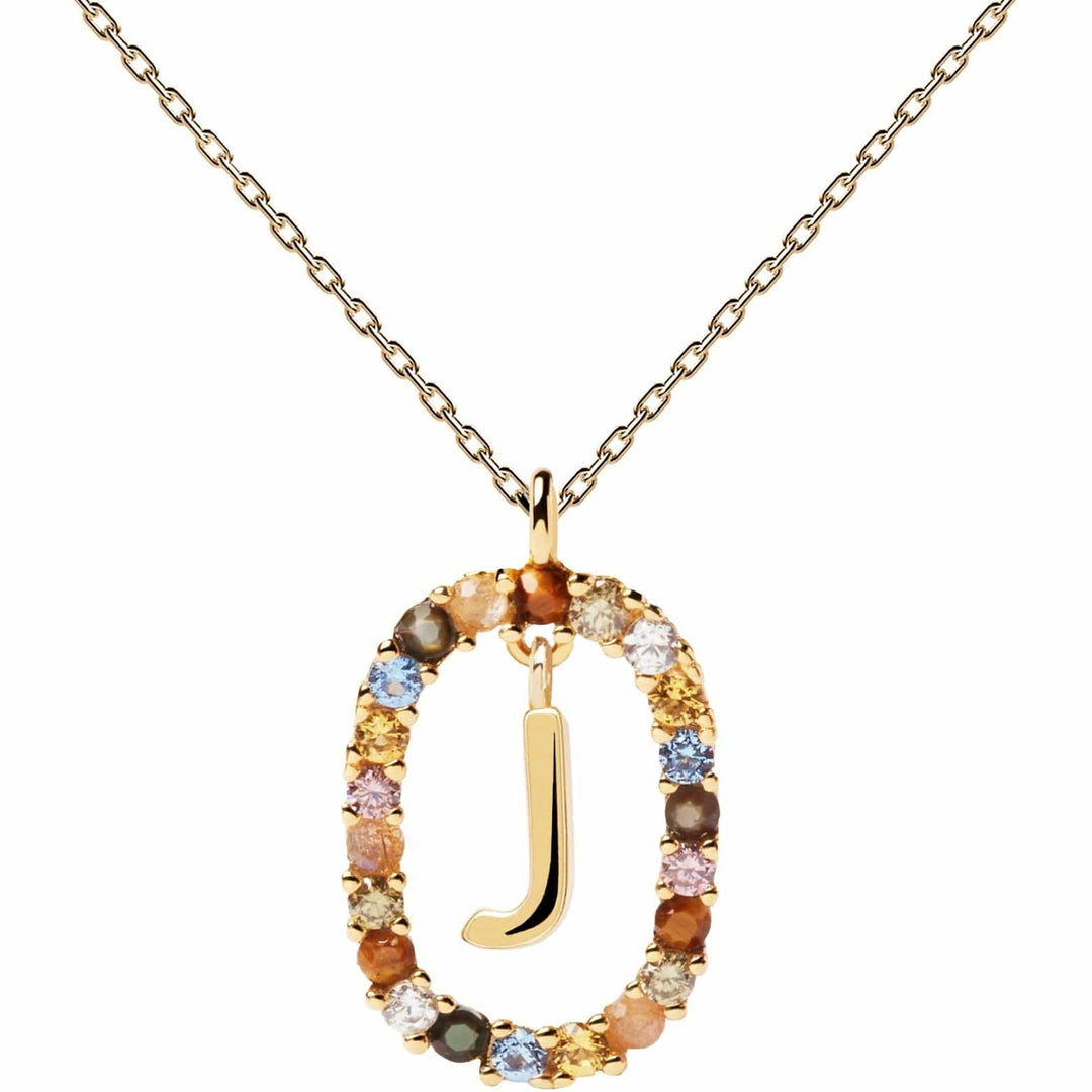 PDPaola Necklace PDPaola Letter 18k Gold Necklace J Brand