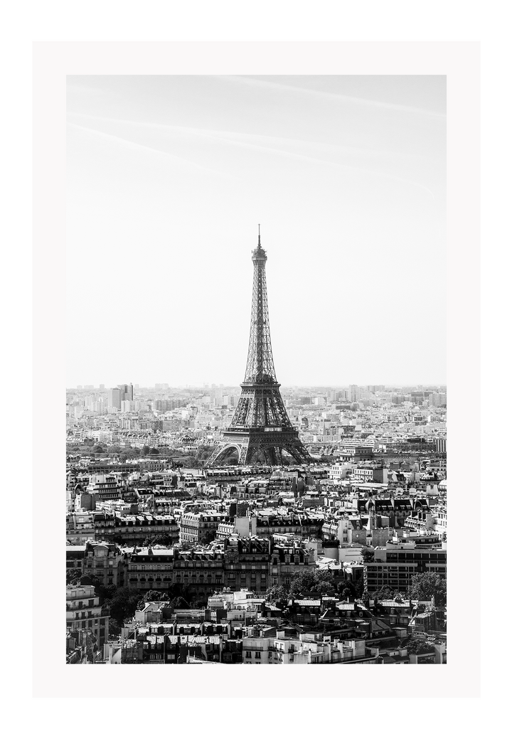 Canvas Print 60x90cm / Unframed Eiffel B&W Eiffel B&W Wall Art : Ready to hang framed artwork. Brand