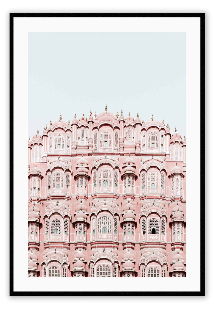 Canvas Print Small		50x70cm / Black India India Wall Art : Ready to hang framed artwork. Brand