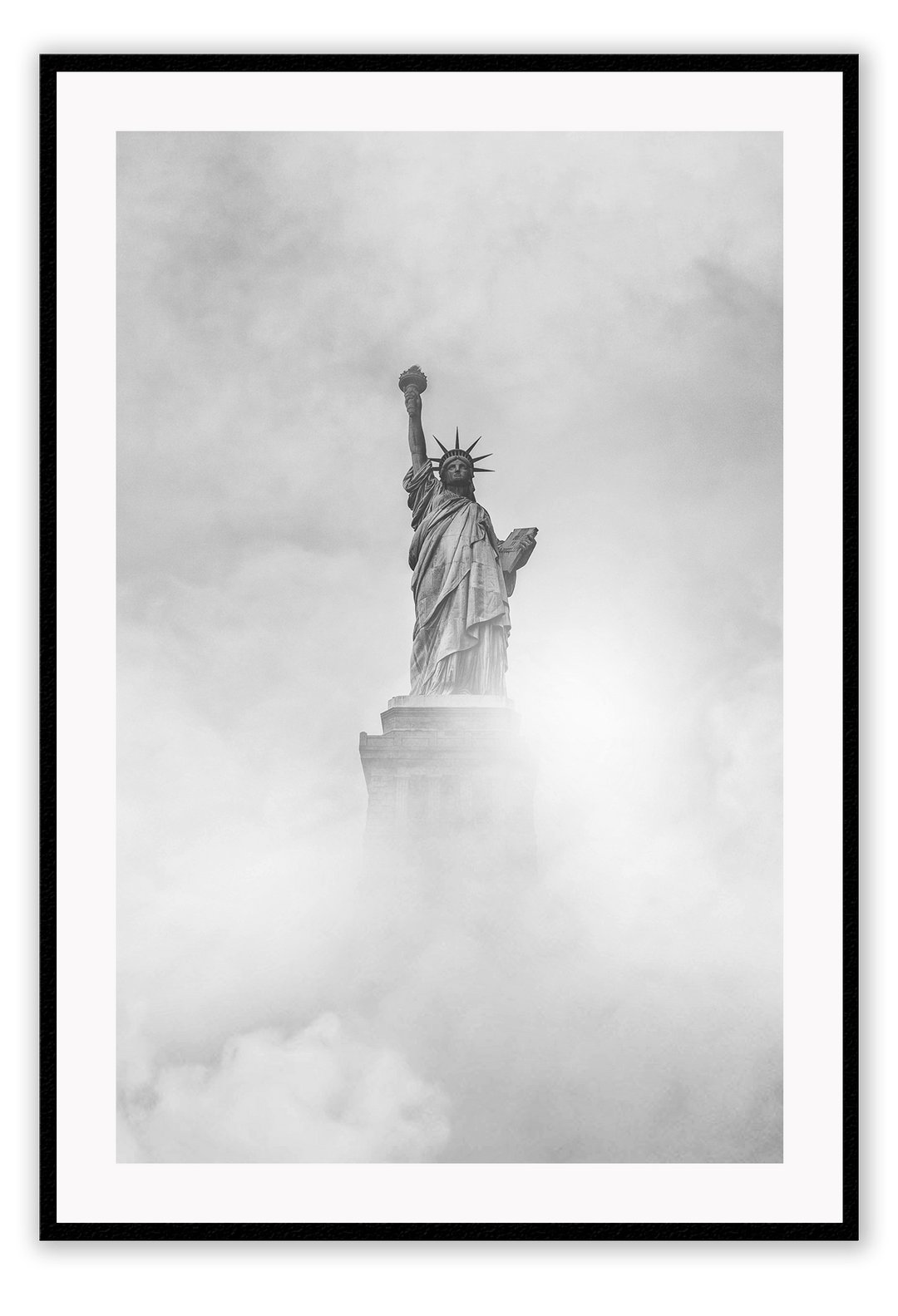 Canvas Print 50x70cm / Black Liberty Liberty Wall Art : Ready to hang framed artwork. Brand