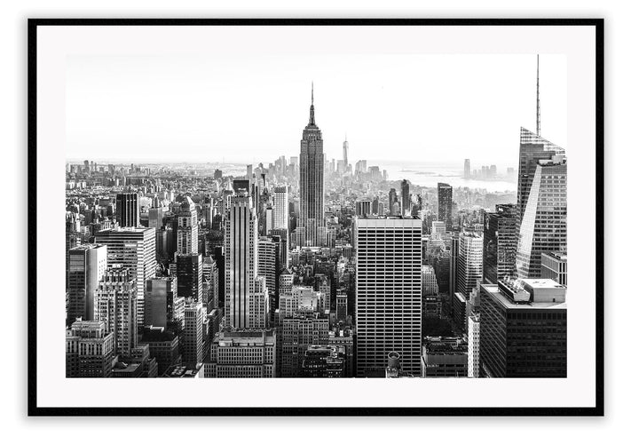 Canvas Print Small		50x70cm / Black NYC B&W NYC B&W Framed Print Brand