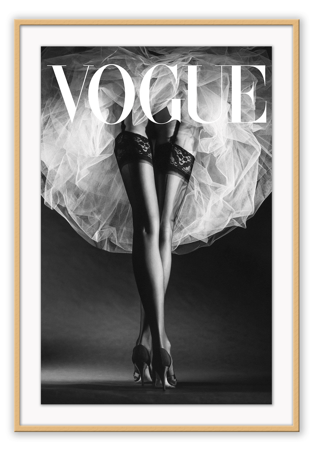 Canvas Print 50x70cm / Natural Vogue Tulle Vogue Tulle Framed Prints Brand