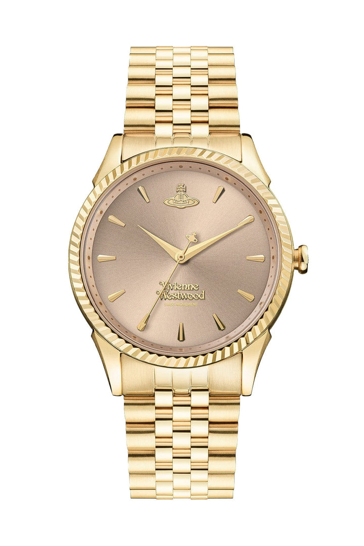 Vivienne Westwood Quartz Watches Vivienne Westwood Seymore Pink Dial Gold Strap Watch Vivienne Westwood Seymore Pink Dial Gold Strap Watch Brand